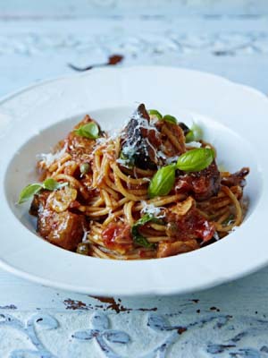 Sicilian spaghetti Norma