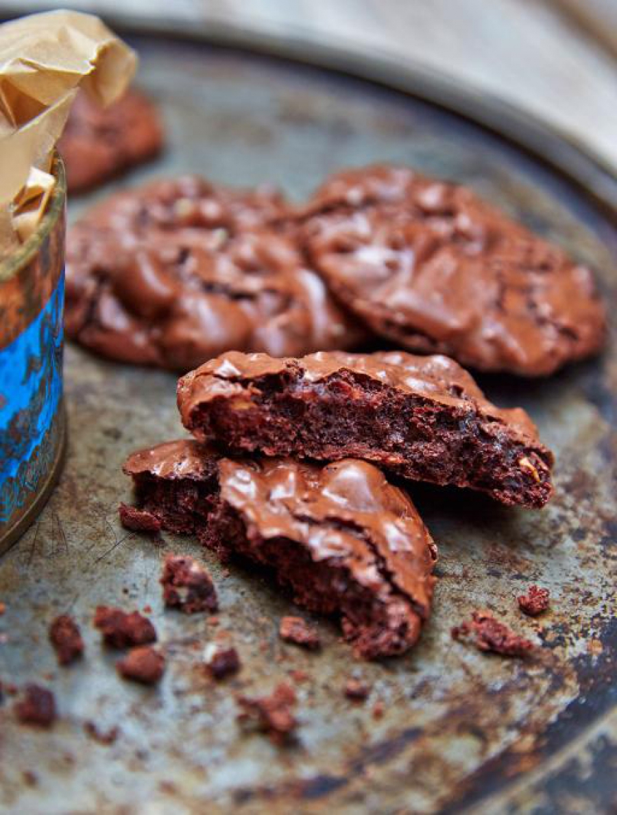 Dairy-free chocolate &amp; nut cookies